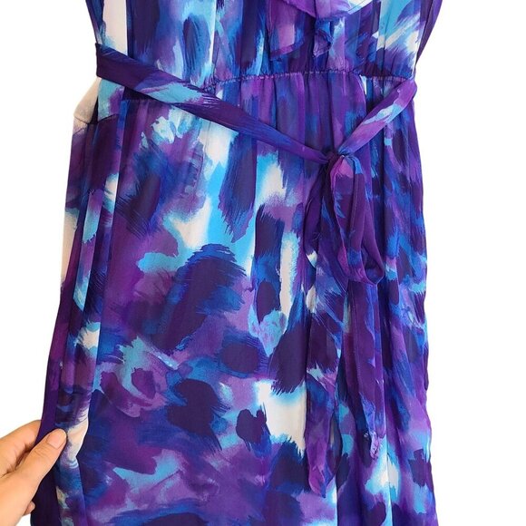 Bisou Bisou Tiered Maxi Dress Womens 6 Wedding Guest Vacation Resortwear Easter - Picture 5 of 12